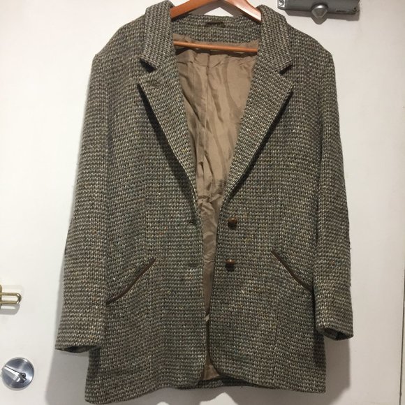 VINTAGE WOOL DONEGAL TWEED JACKETS SIZE L - Picture 3 of 10